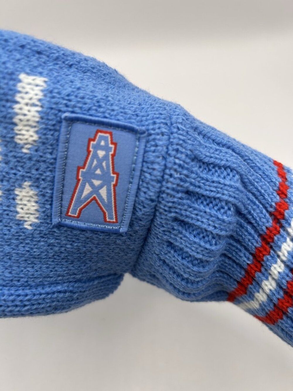 Tennessee Titans Blue Knit Beer Mitten Koozie NFL Set 2 Houston Oilers Glove New - Picture 13 of 16